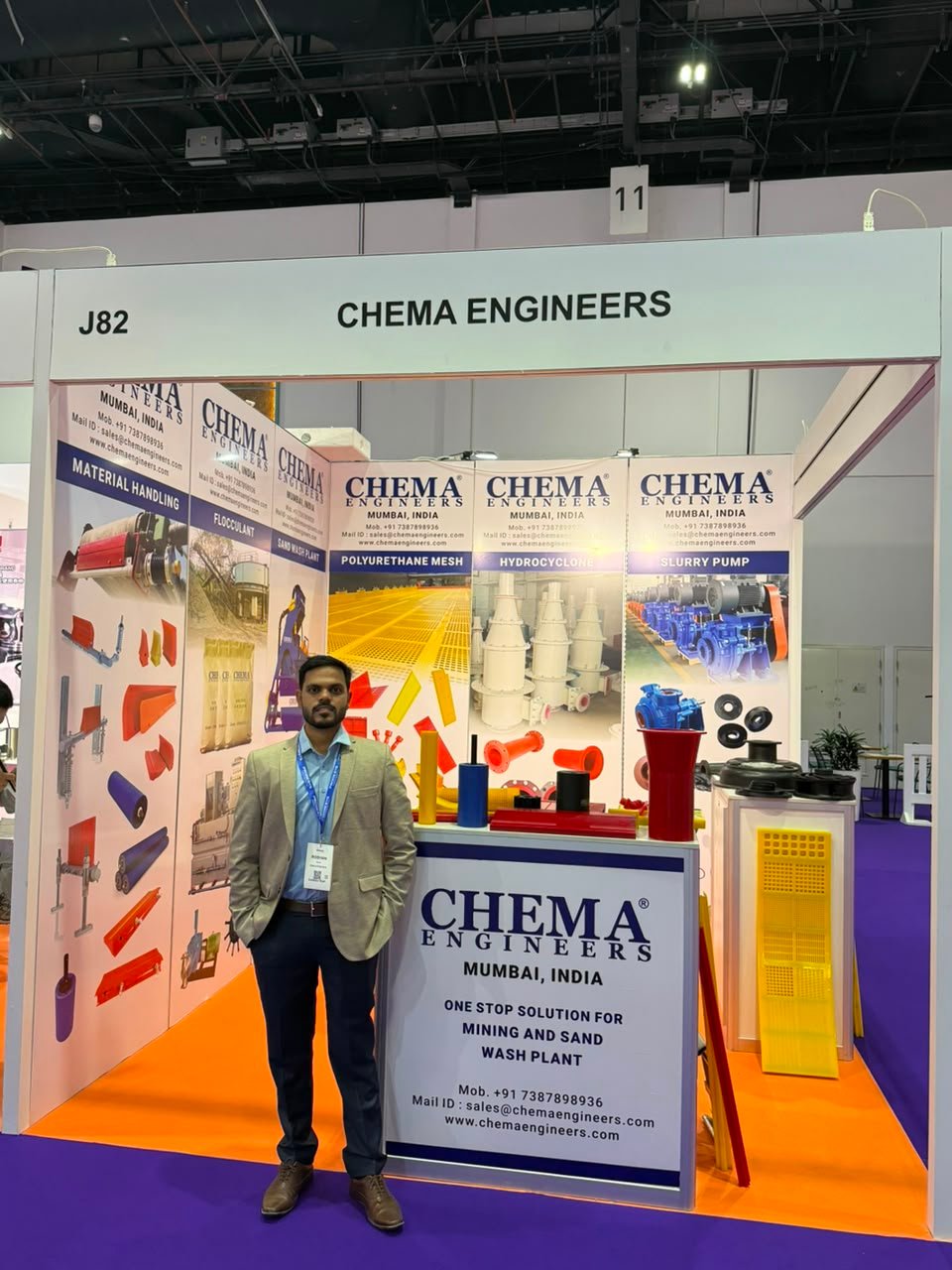 Chema Engineers booth signage