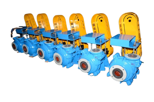 Chema Slurry Pumps 6-Unit Lineup Isometric View